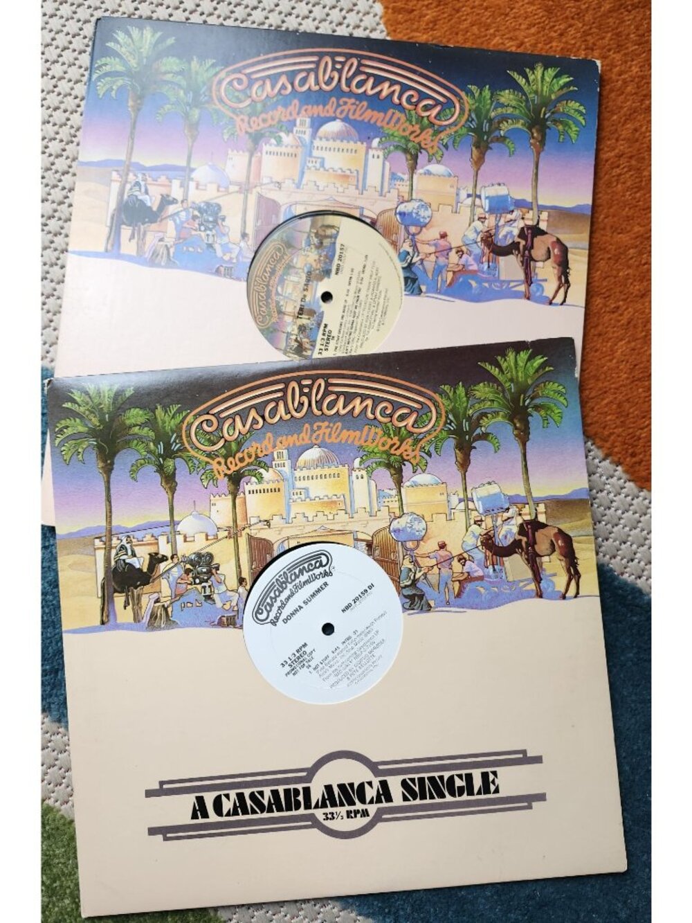 Vintage Casablanca Records Singles Donna Summer, Teri De Sario Lot of 2